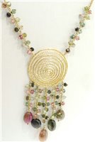 Collana Stocco Gioielli Donna in Oro Tormalina COD489-01 - COD489-01